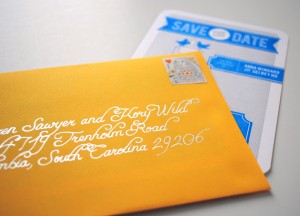 blue-white-gray-wedding-save-the-dates-orange-envelope