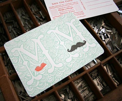 Queen-Mary-Mustache-Letterpress-Save-the-Dates-Detail