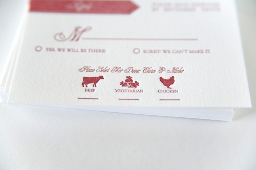 Red-White-Modern-Banner-Letterpress-Wedding-Invitation