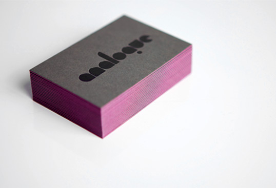 Black-Foil-Purple-Edge-Painting-Business-Card