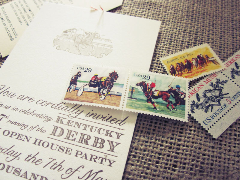 Allie's Vintage-Inspired Kentucky Derby Party Invitations