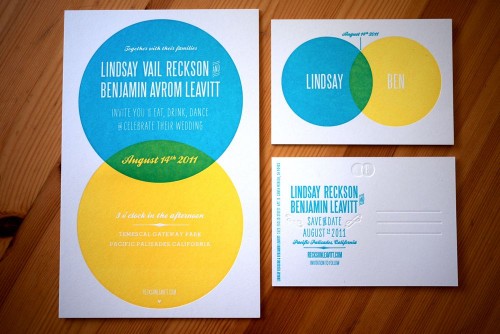 Modern-Blue-Yellow-Venn-Diagram-Letterpress-Wedding-Invitations