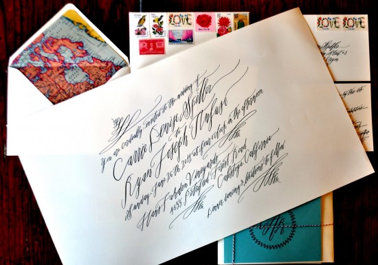 Modern-Calligraphy-Travel-Inspired-Wedding-Invitation-Betsy-Dunlap