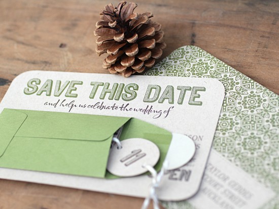 Modern-Green-Kraft-Typography-Wedding-Invitations-Save-the-Date