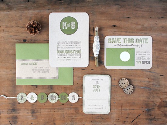 Modern-Green-Kraft-Typography-Wedding-Invitations-Suite