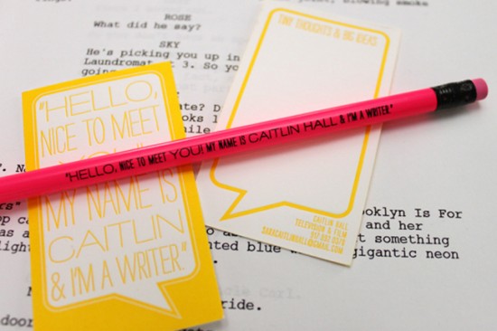 Yellow-Letterpress-Business-Cards