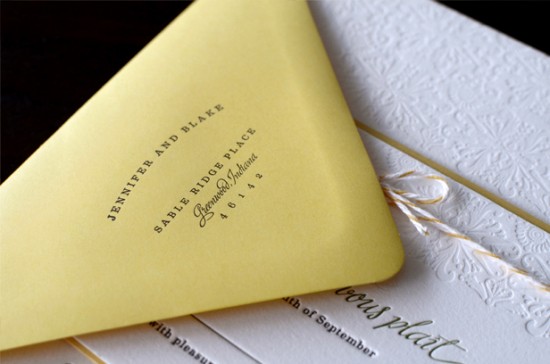 yellow-blind-deboss-letterpress-wedding-invitations-envelope