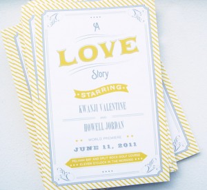 Custom Whimsical Letterpress Wedding Invitations from Swiss Cottage Design