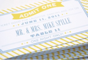 Custom Whimsical Letterpress Wedding Invitations from Swiss Cottage Design