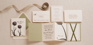 Custom Classic Letterpress Wedding Invitations by Regas New York