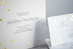 Custom Modern Foil-Stamped Wedding Invitations by Sugar Paper