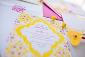 Custom Non-Traditional Letterpress Wedding Invitations by Fig 2 Design