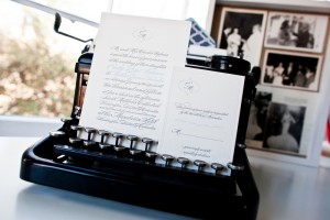 Custom Classic Letterpress Wedding Invitations by Fig 2 Design