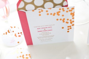 Custom Classic Foil Stamped Wedding Invitations by Fig. 2 Design Studio