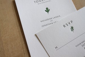 Letterpress Wedding Invitations by Moontree Letterpress (5)