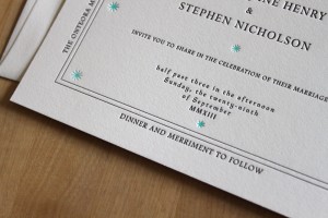 Letterpress Wedding Invitations by Moontree Letterpress (2)