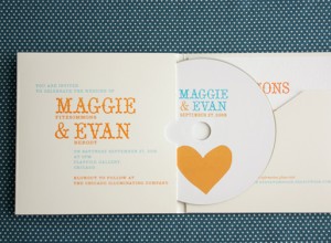 Custom Non-Traditional Wedding Invitations by Bird and Banner