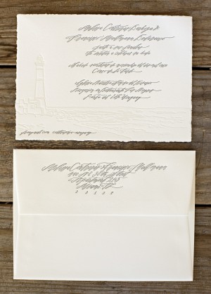 Custom Classic Wedding Invitations by Blackbird Letterpress