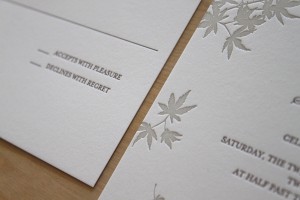 Letterpress Wedding Invitations by Moontree Letterpress (12)