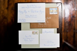 Custom Vintage-Inspired Letterpress Wedding Invitations from Parrot Design Studio