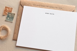 Custom Classic Letterpress Stationery by Sugar Paper