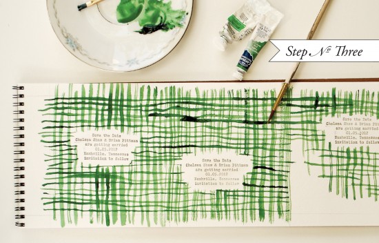 DIY Watercolor Save-the-Date Step 3