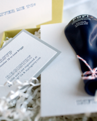 Custom Non-Traditional Letterpress Baby Shower Invitations by Gus & Ruby Letterpress