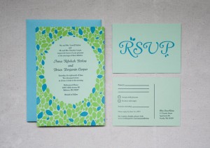 Custom Non-Traditional Letterpress Wedding Invitations by Constellation and Co.