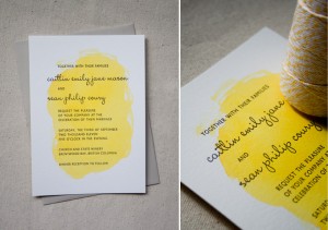 Custom Non-Traditional Letterpress Wedding Invitations by Constellation and Co.