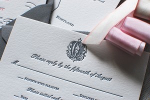 Vintage-Inspired Letterpress Wedding Invitations by The Aerialist Press