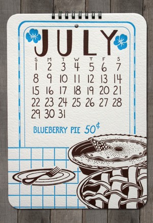 Letterpress Calendar