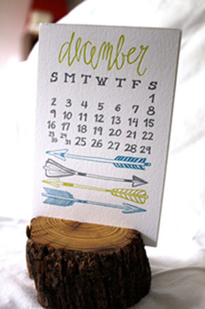 Letterpress Calendar