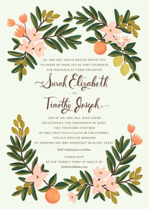 Wedding Invitations by Rifle Paper Co.