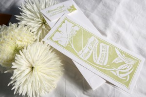 Eco-Friendly Custom Modern Letterpress Wedding Invitations by Lilikoi Design + Letterpress