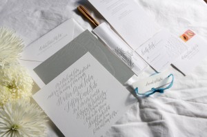 Eco-Friendly Custom Classic Letterpress Wedding Invitations by Lilikoi Design + Letterpress