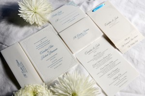 Eco-Friendly Custom Classic Letterpress Wedding Invitations by Lilikoi Design + Letterpress