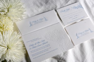 Eco-Friendly Custom Classic Letterpress Wedding Invitations by Lilikoi Design + Letterpress