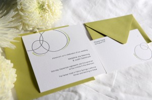 Eco-Friendly Custom Modern Letterpress Wedding Invitations by Lilikoi Design + Letterpress