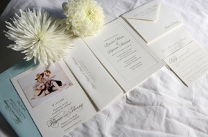 Eco-Friendly Custom Classic Letterpress Wedding Invitations by Lilikoi Design + Letterpress