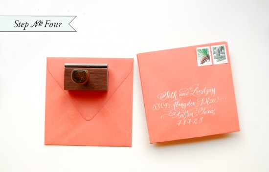 DIY Rubber Stamp Holiday Card, Step 4