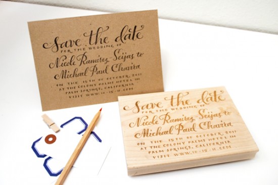 Plurabelle Save the Date stamp