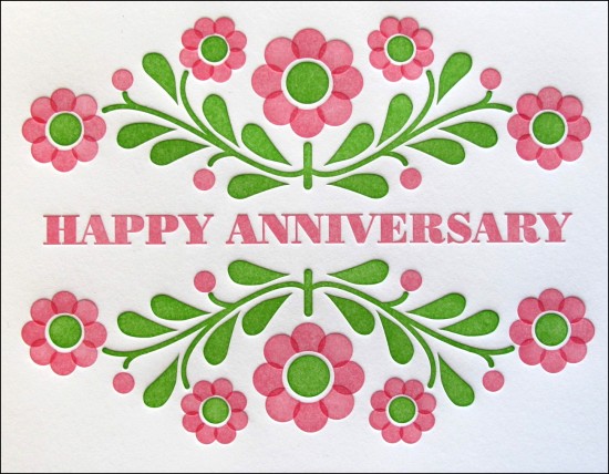 Happy Anniversary Greeting Card by Dutchdoor
