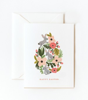 Rifle Paper Co. Floral Easter Egg Card