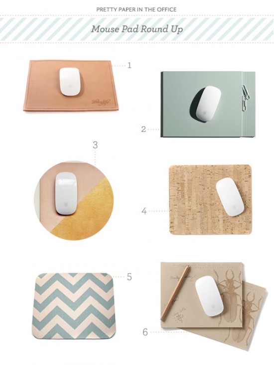 Pretty Paper in the Office Mouse Pads