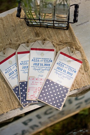 Day-of Wedding Stationery Inspiration and Ideas: Fourth of July via Oh So Beautiful Paper