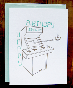 Arcade Fever: Cupcake by Greenwich Letterpress