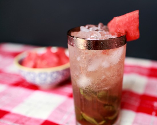 Cocktail Recipe: Watermelon Mojito via Oh So Beautiful Paper (5)