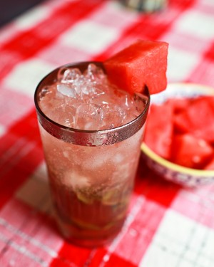 Cocktail Recipe: Watermelon Mojito via Oh So Beautiful Paper (1)