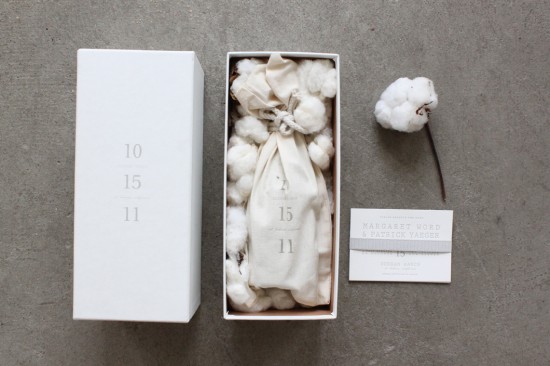 Understated Gray + White Wedding Invitations by Sideshow Press via Oh So Beautiful Paper (1)