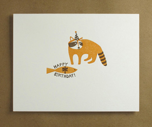 Happy Birthday Raccoon by Egg Press
